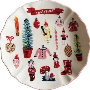 Nathalie Lete Christmas ornaments Holiday Plate set